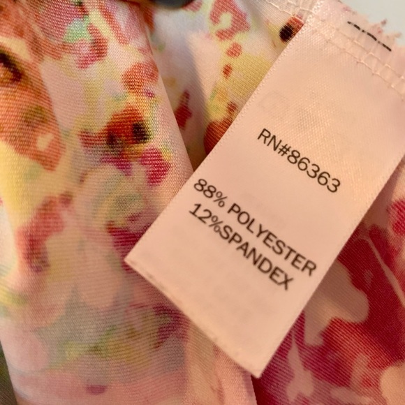 Body Central Multicolor Abstract Racerback Tank Top - Picture 9 of 9